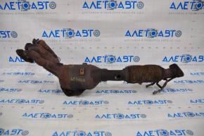 Exhaust manifold with catalytic converter Ford Focus mk3 11-16 2.0 is dented, bolts are broken