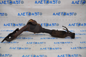 Exhaust manifold with catalytic converter Ford Focus mk3 11-16 2.0 is dented, bolts are broken