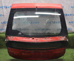 Naked trunk door with glass Toyota Prius 30 10-11 red 3R3, with two glasses, scratches