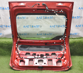 Naked trunk door with glass Toyota Prius 30 10-11 red 3R3, with two glasses, scratches