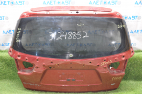 Naked trunk door with glass Kia Sorento 16-20 red TR3, bumps, scratch