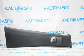 Right upper center pillar trim, Jeep Cherokee KL 14-23, black, scratches