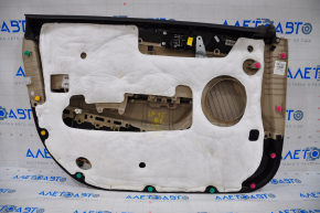 Door trim card front right Hyundai Sonata 15-19 beige with beige insert plastic, armrest leather, gray molding structure, for dry cleaning