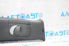 Center pillar trim upper belt right Jeep Cherokee KL 14-23 black, scratches, without plug