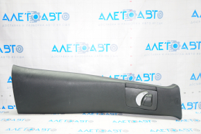 Center pillar trim upper belt right Jeep Cherokee KL 14-23 black, scratches