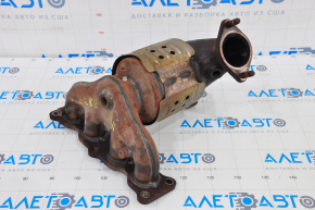 Exhaust manifold with catalytic converter Hyundai Sonata 15-19 2.4