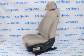Driver's seat Hyundai Sonata 15-19 with airbag, mechanical, beige cloth, dry-cleanable