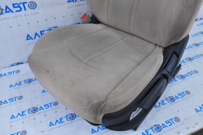 Driver's seat Hyundai Sonata 15-19 with airbag, mechanical, beige cloth, dry-cleanable