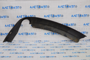 Rear bumper lip Ford Fusion mk5 13-18 for 1 pipe, burgundy, scratches, missing left part