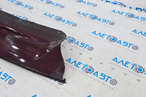 Rear bumper lip Ford Fusion mk5 13-18 for 1 pipe, burgundy, scratches, missing left part