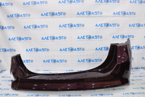 Rear bumper bare Ford Fusion mk5 13-18 burgundy, pressed, fasteners broken, left part missing