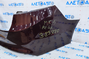 Rear bumper bare Ford Fusion mk5 13-18 burgundy, pressed, fasteners broken, left part missing