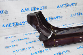 Rear bumper bare Ford Fusion mk5 13-18 burgundy, pressed, fasteners broken, left part missing