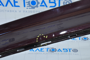 Rear bumper bare Ford Fusion mk5 13-18 burgundy, pressed, fasteners broken, left part missing