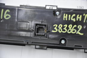 Climate control Toyota Highlander 14-19 auto scratches on glass and chrome