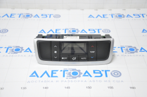 Climate control control 2 row Toyota Highlander 14-19 rubbed glass, scratches on the trim