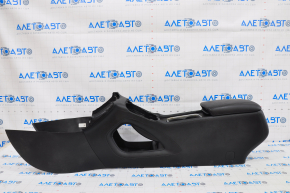Console center armrest and cup holders Chrysler 200 15-17 black leather, scratches