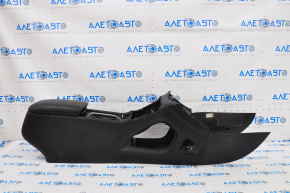 Console center armrest and cup holders Chrysler 200 15-17 black leather, scratches