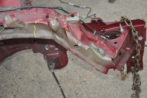 Front right quarter Chevrolet Volt 16 - on the body, red, dented, bumps