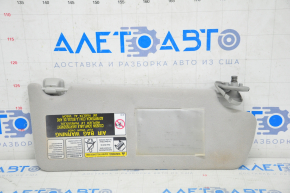 Left visor Toyota Sequoia 08-09 gray, chemically treated