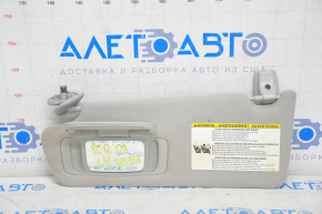 Left visor Toyota Sequoia 08-09 gray, chemically treated