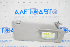 Right visor Toyota Sequoia 08-09 gray, chemically treated
