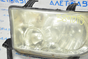 Headlight front left Toyota Sequoia 08-17 bare, no cracks, for polishing