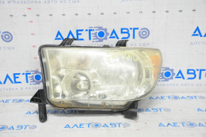 Headlight front left Toyota Sequoia 08-17 bare, no cracks, for polishing