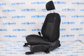 Driver's seat Ford Focus mk3 15-18 rest, without airbag, mechanics, cloth black, water damage