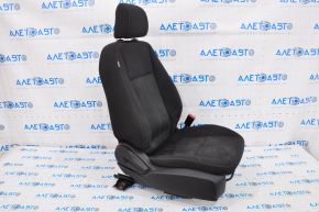 Passenger seat Ford Focus mk3 15-18 rest, without airbag, mechanical, cloth black, water damage