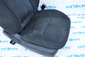 Passenger seat Ford Focus mk3 15-18 rest, without airbag, mechanical, cloth black, water damage