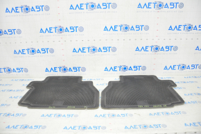 Set of floor mats for Toyota Sequoia 08-16 gray, for 3 rows, for chemical treatment