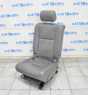 Seat 2 row left Toyota Sequoia 08-10 leather gray