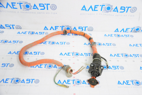 Charging port with cable normal charge left Nissan Leaf 13-17 broken cover latch, chip defect