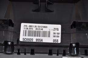 Instrument cluster VW Jetta 11-16 USA 1.4T 1.8T 2.0 107k