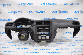 Torpedo front panel with AIRBAG VW Jetta 11-18 USA black