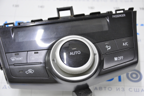 Climate control Toyota Prius V 12-17 scratches on the trim, rubbed glass and joystick