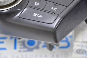 Climate control Toyota Prius V 12-17 scratches on glass and trim, joystick rubbed