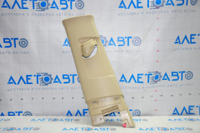 Center pillar trim upper belt left Toyota Highlander 14-19 beige, scratches