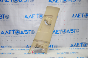 Center pillar trim upper belt right Toyota Highlander 14-19 beige, scratches