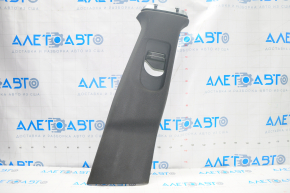 Center pillar trim, upper belt, right, Mercedes CLA 14-19, black