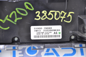 Climate control Lexus CT200h 11-13 scratches on glass and trim