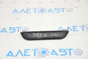 Door seal rear right upper front Tesla Model X 16-21 small, with bracket