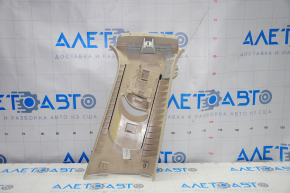 Center pillar trim upper belt left VW Jetta 11-18 USA beige, without plug, scratches