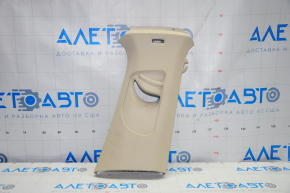 Center pillar trim upper belt right VW Jetta 11-18 USA beige, without plug, scratch