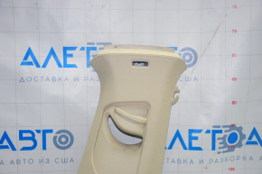 Center pillar trim upper belt right VW Jetta 11-18 USA beige, without plug, scratch