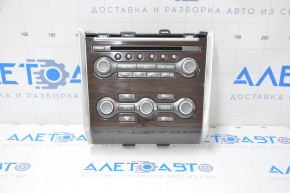 Climate control and audio control Nissan Pathfinder 13-16 under navigation, under wood scratches and sand on the lining