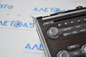 Climate control and audio control Nissan Pathfinder 13-16 without navigation under the tree scratched on the overlay and the knob