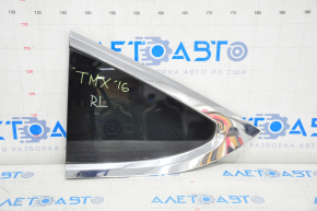 Rear left blind glass window Tesla Model X 16-21 chrome