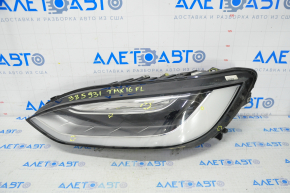Tesla Model X 16-21 BASE front left headlight complete, broken fasteners, sand